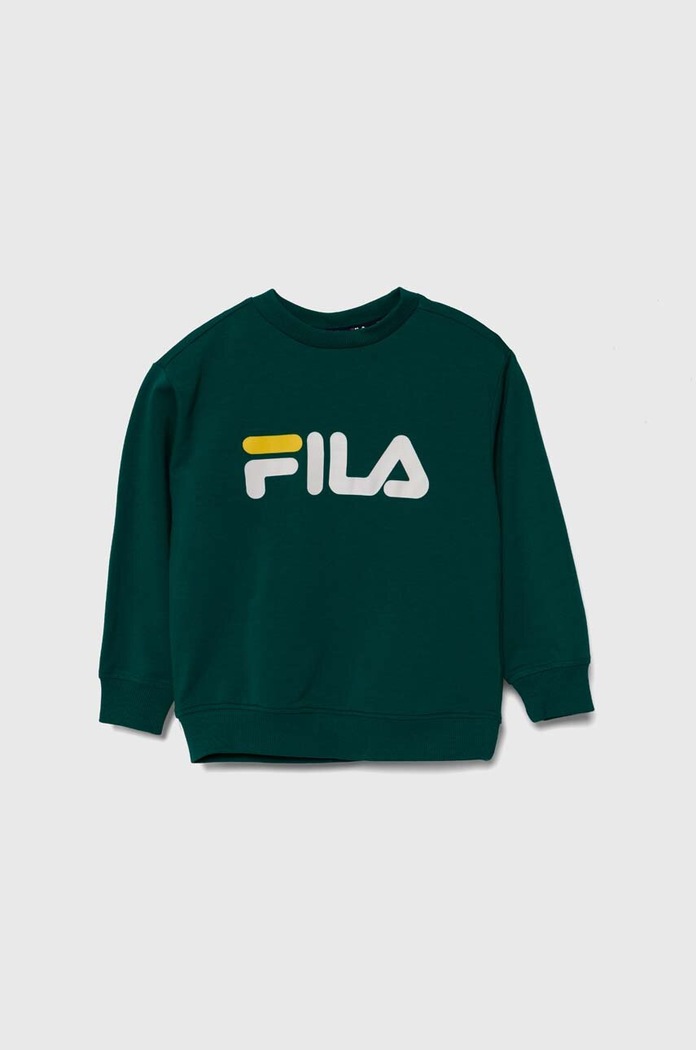 Detská mikina Fila s elastanom zelená FAK0121