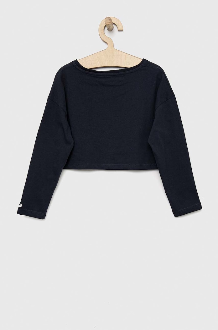 Pepe Jeans longsleeve bawełniany dziecięcy Paullete PG502955 granatowy SS23