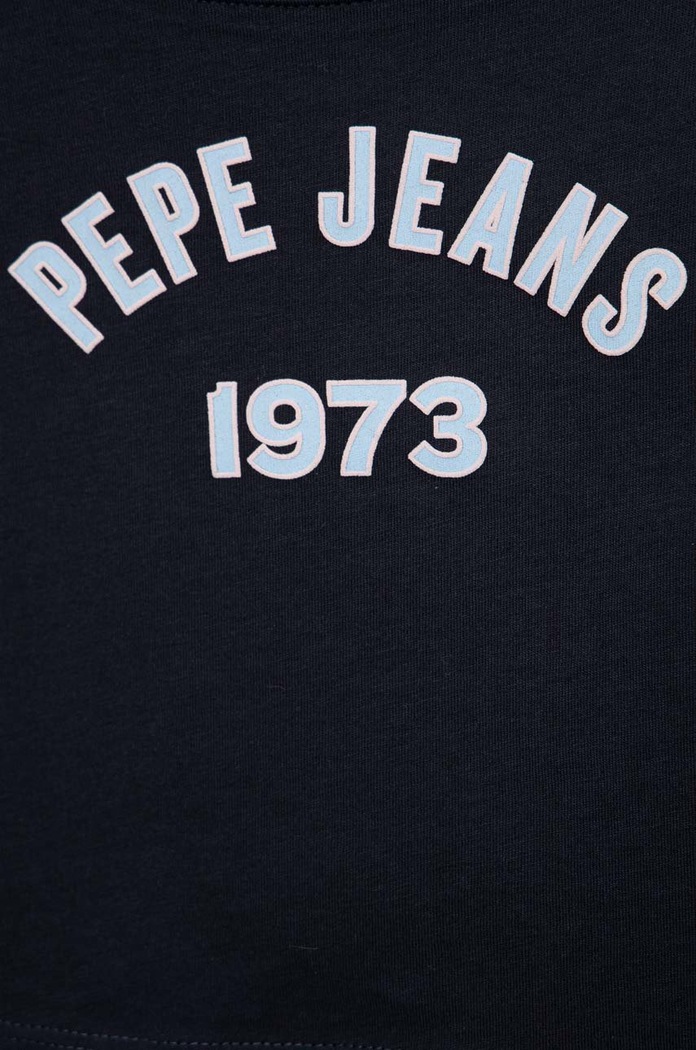 Chłopiec Pepe Jeans longsleeve bawełniany dziecięcy Paullete PG502955 granatowy
