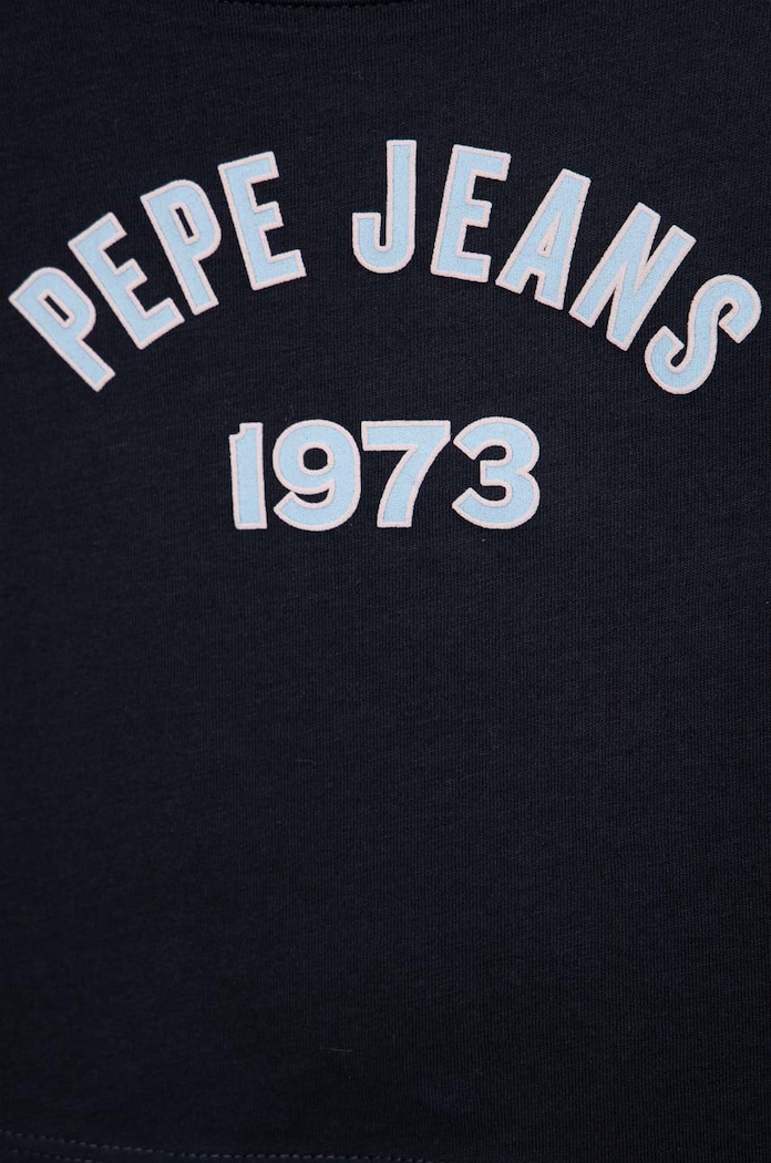 Chłopiec Pepe Jeans longsleeve bawełniany dziecięcy Paullete PG502955 granatowy