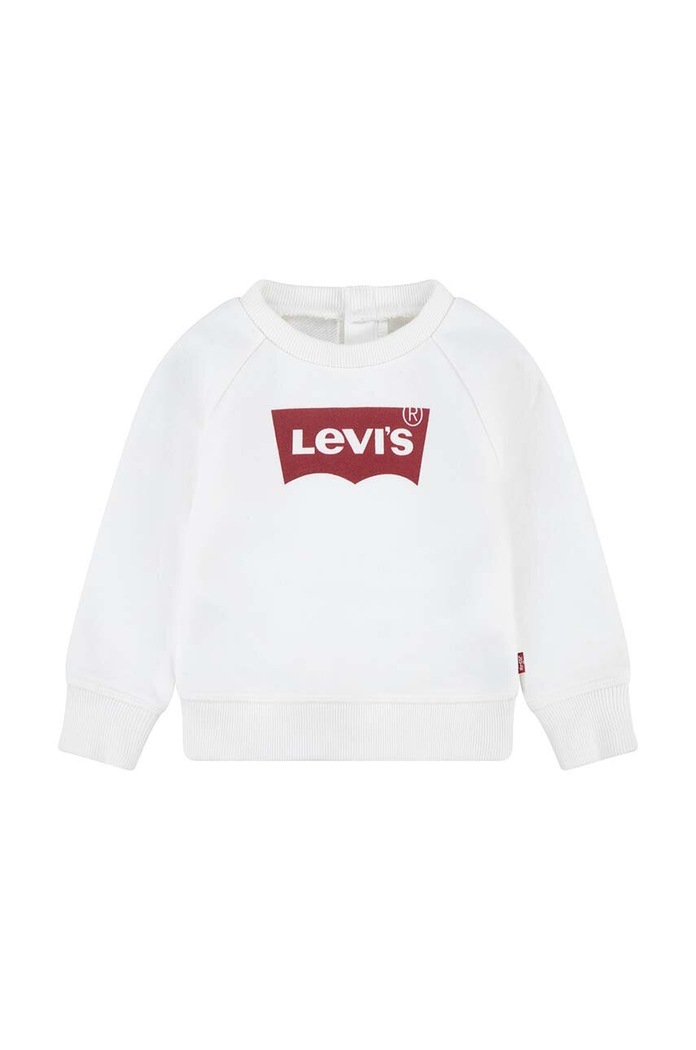 Kojenecká mikina Levi's bez kapuce bílá 1E6660