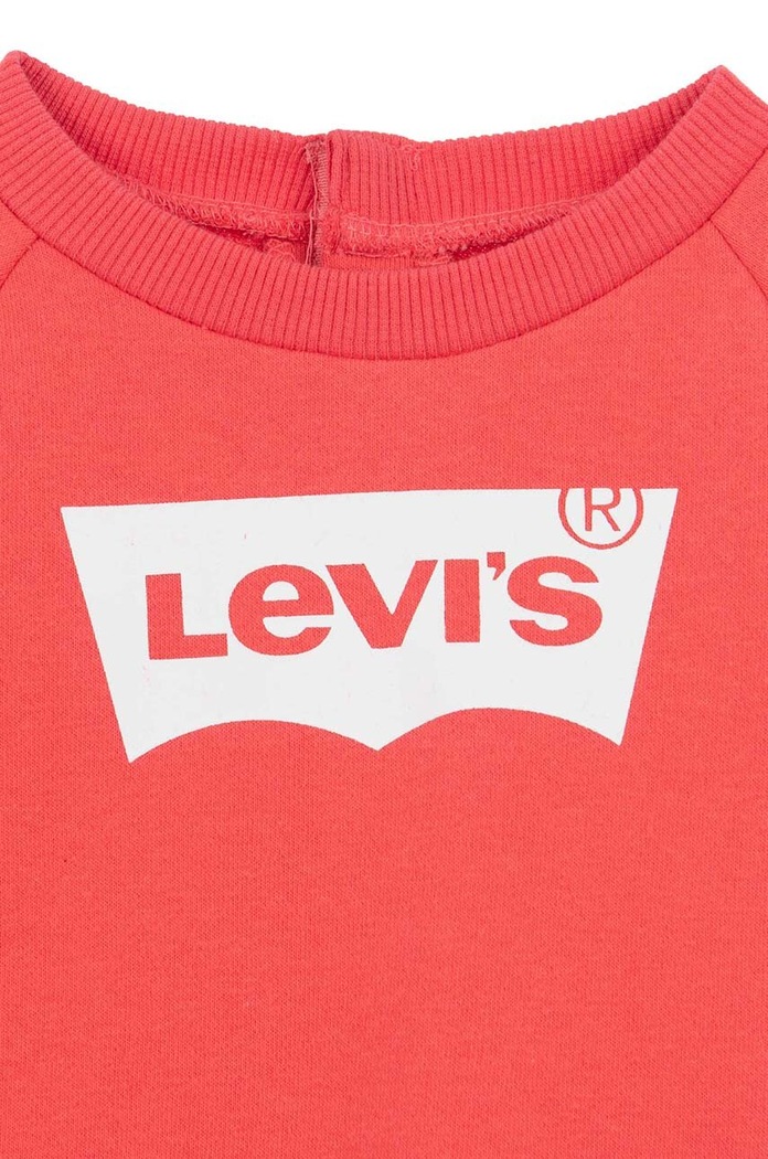 CHLAPEC Kojenecká mikina Levi's 1E6660 červená
