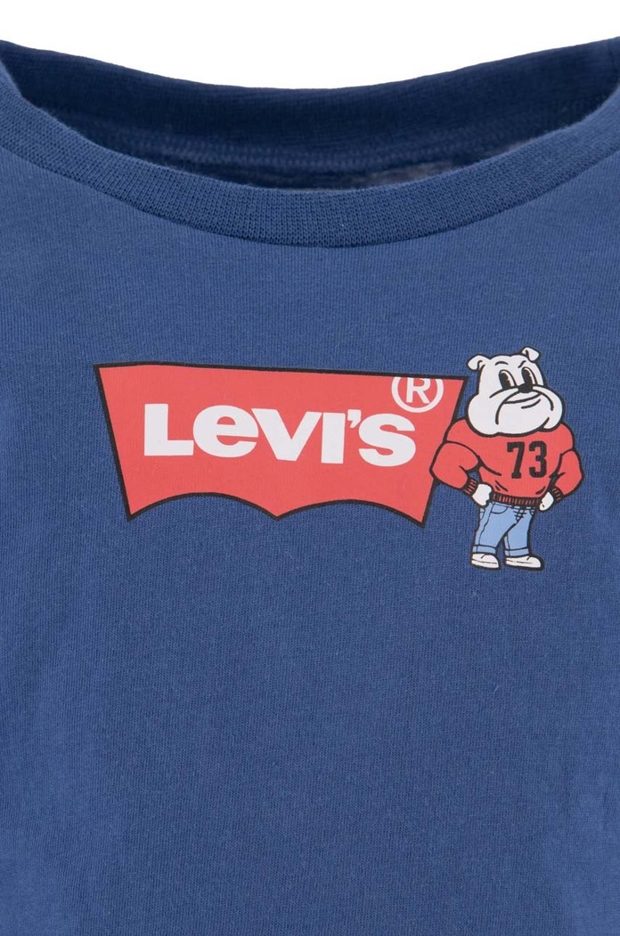 CHLAPEC Tričko s dlouhým rukávem pro kojence Levi's 6EH011 námořnická modř
