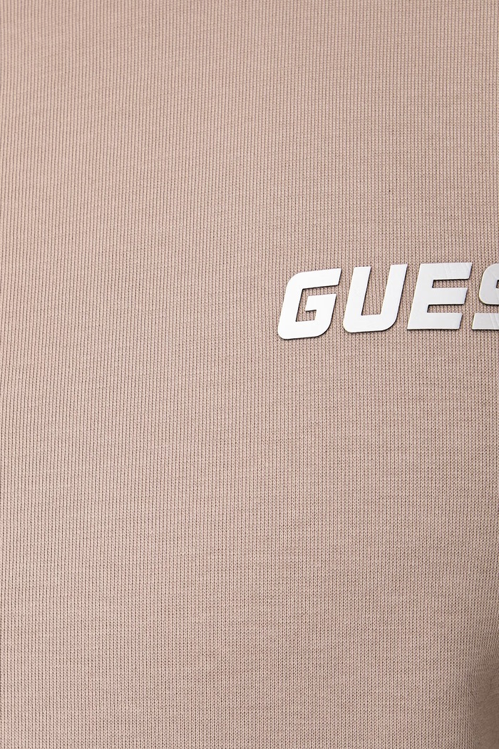 Bluza rozpinana męska z bawełną MICKEY Guess beżowy Z2YQ10.KB3P2