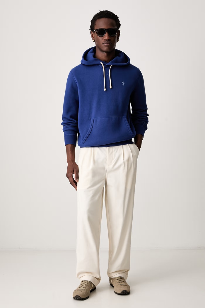 Polo Ralph Lauren mikina s kapucí pánská s bavlnou 710766778 modrá SS26