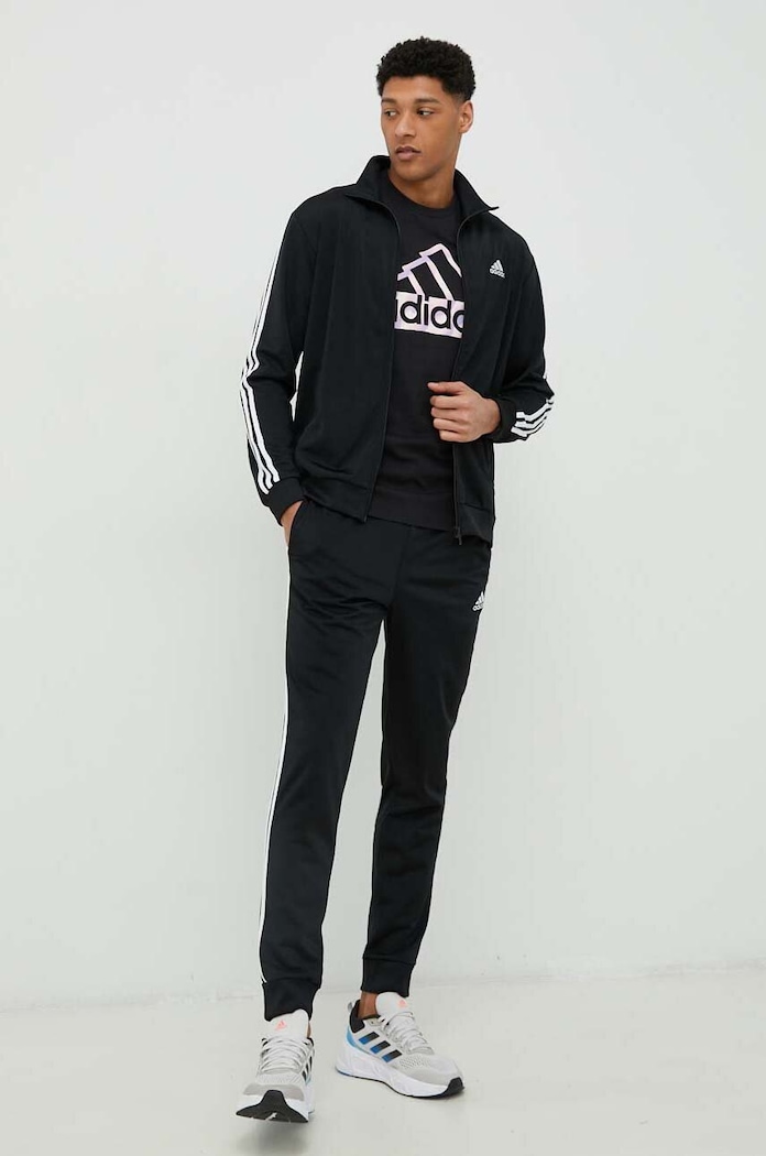 Tepláková súprava adidas pletenina čierna IC6747