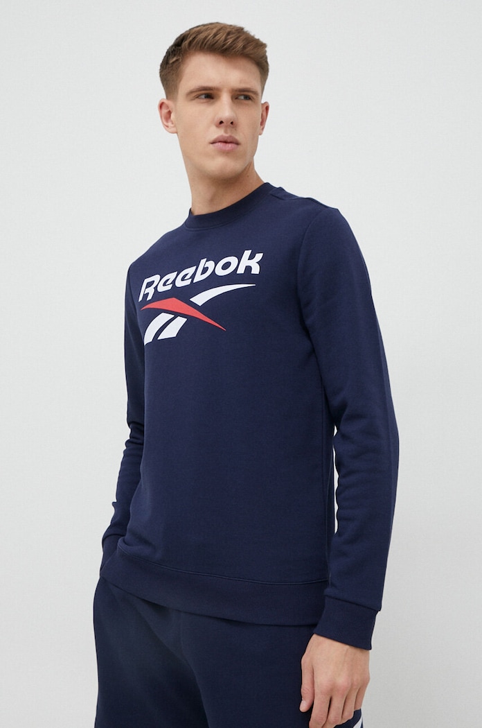 Суичър Reebok без качулка тъмносин H54795
