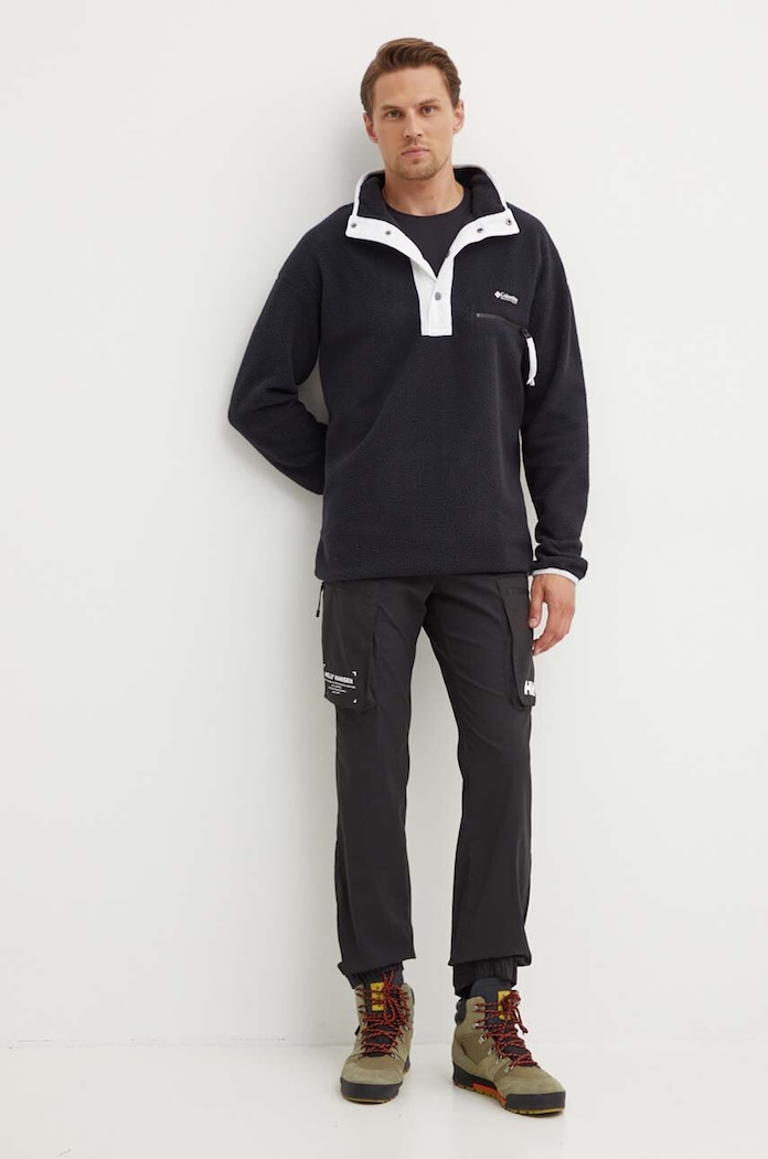 Columbia sportos pulóver Helvetia 1889853 fekete SS24