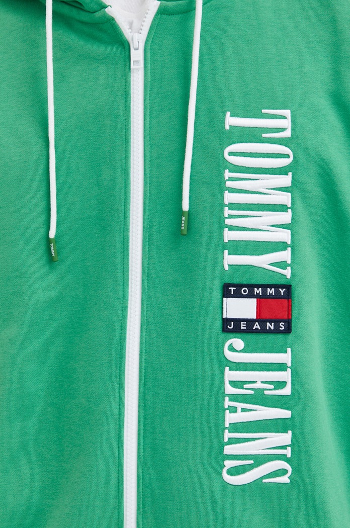 Mikina Tommy Jeans DM0DM16374.PPYX zelená