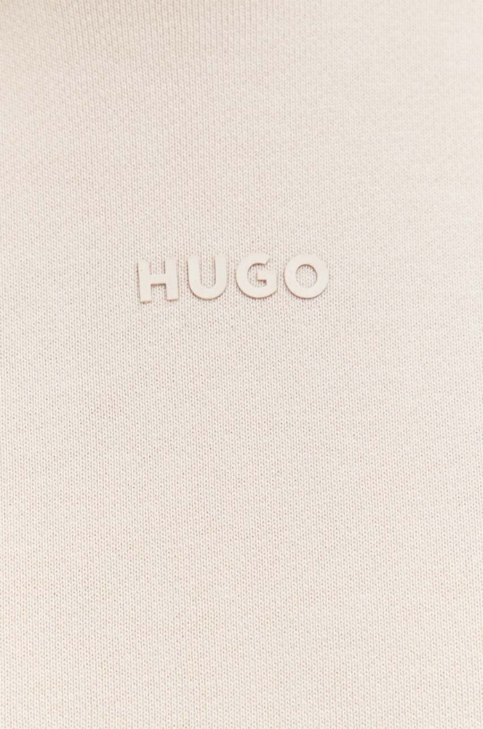 HUGO mikina s kapucňou pánska bavlnená Dapo 50486478 béžová