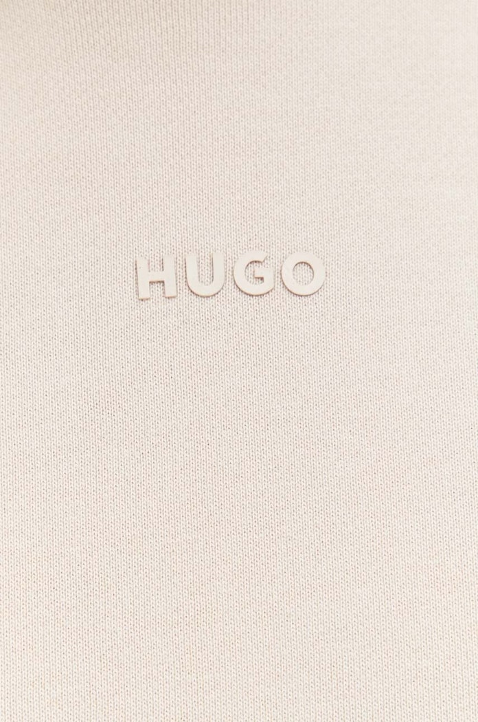 HUGO mikina s kapucňou pánska bavlnená Dapo 50486478 béžová