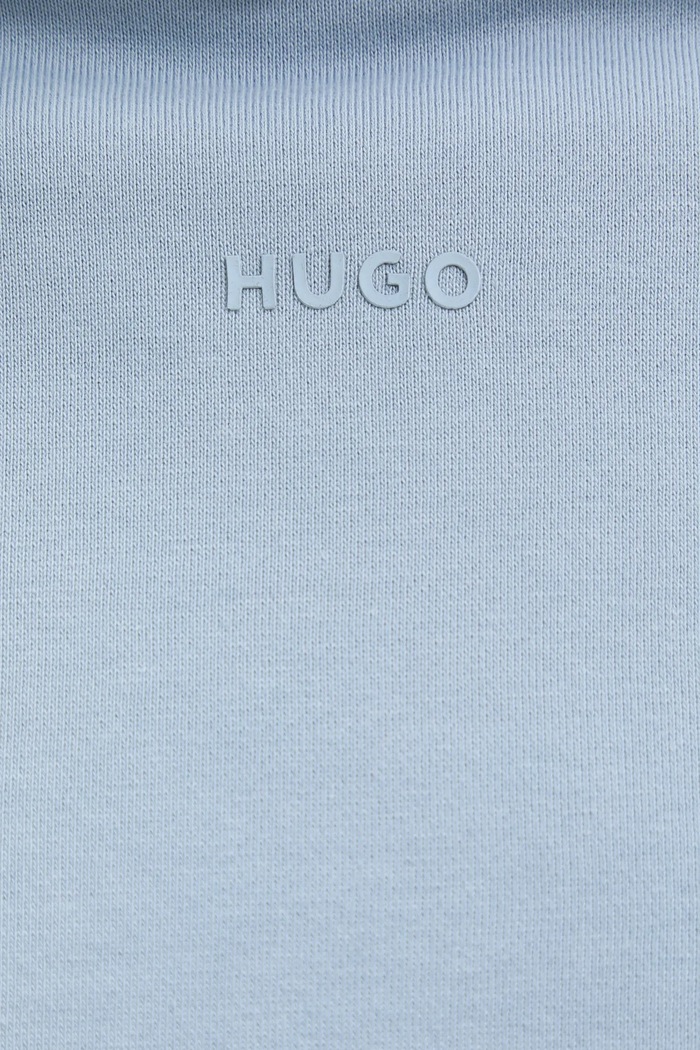 HUGO bluza z kapturem męska bawełniana Dapo 50486478 niebieski