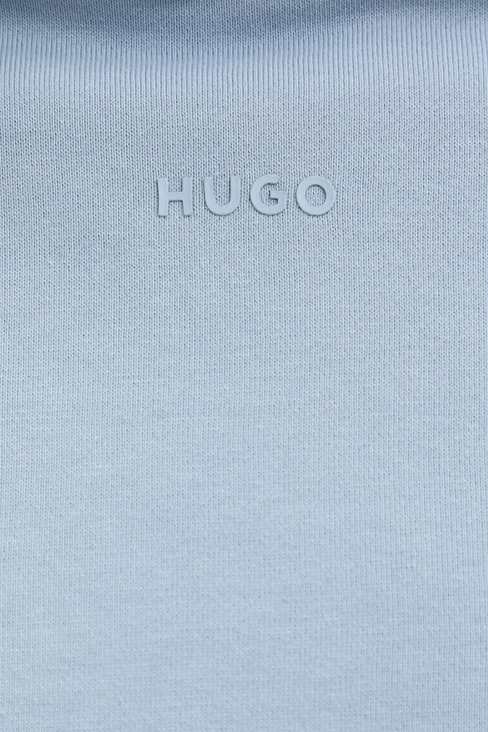 HUGO bluza z kapturem męska bawełniana Dapo 50486478 niebieski