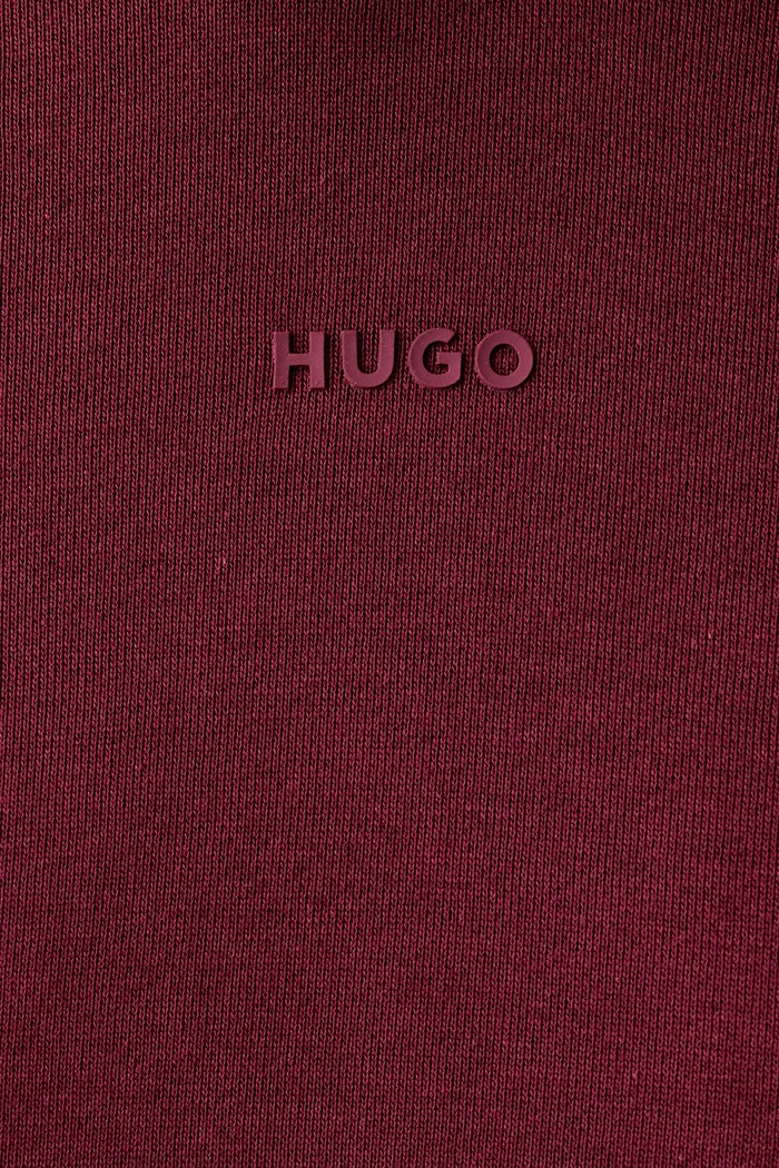 Bluza z kapturem męska bawełniana Dapo HUGO bordowy 50486478