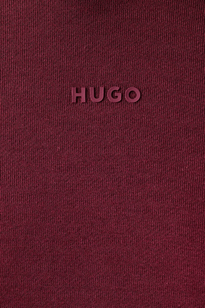 Bluza z kapturem męska bawełniana Dapo HUGO bordowy 50486478