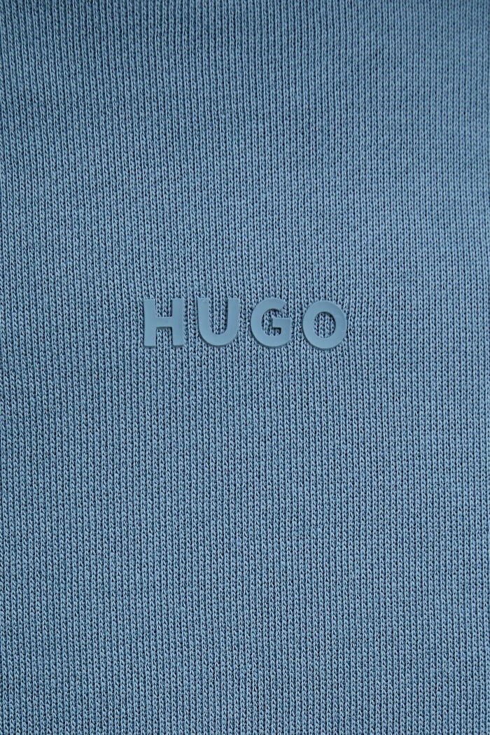 HUGO μπλούζα με κουκούλα ανδρική βαμβακερή Dapo 50486478 μπλε