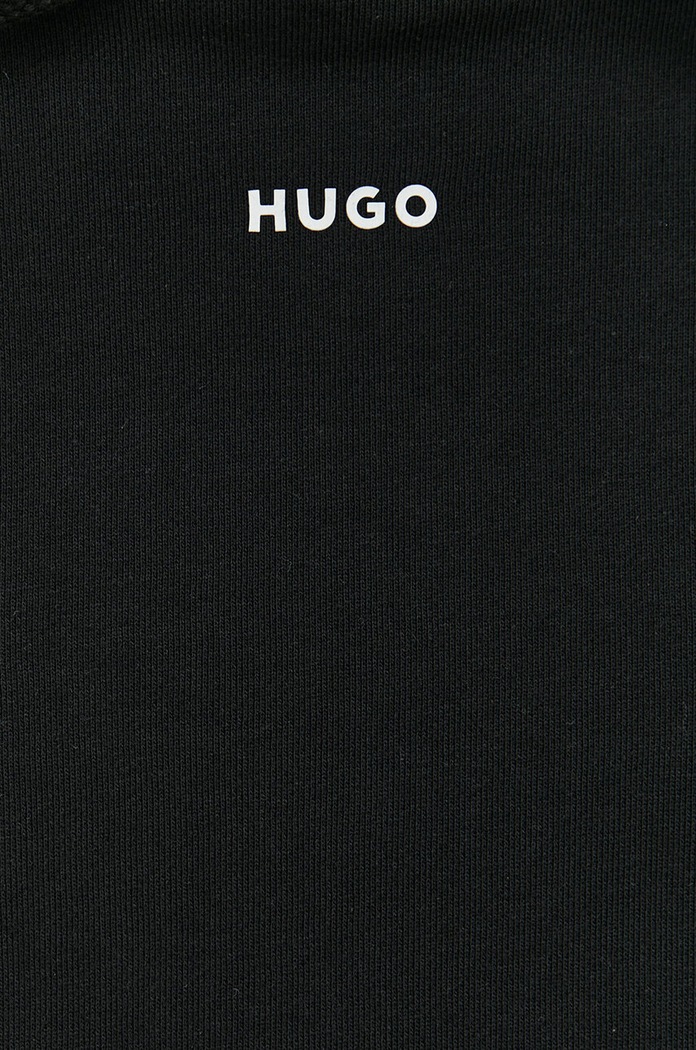 HUGO mikina s kapucňou pánska bavlnená Dapo 50486478 čierna