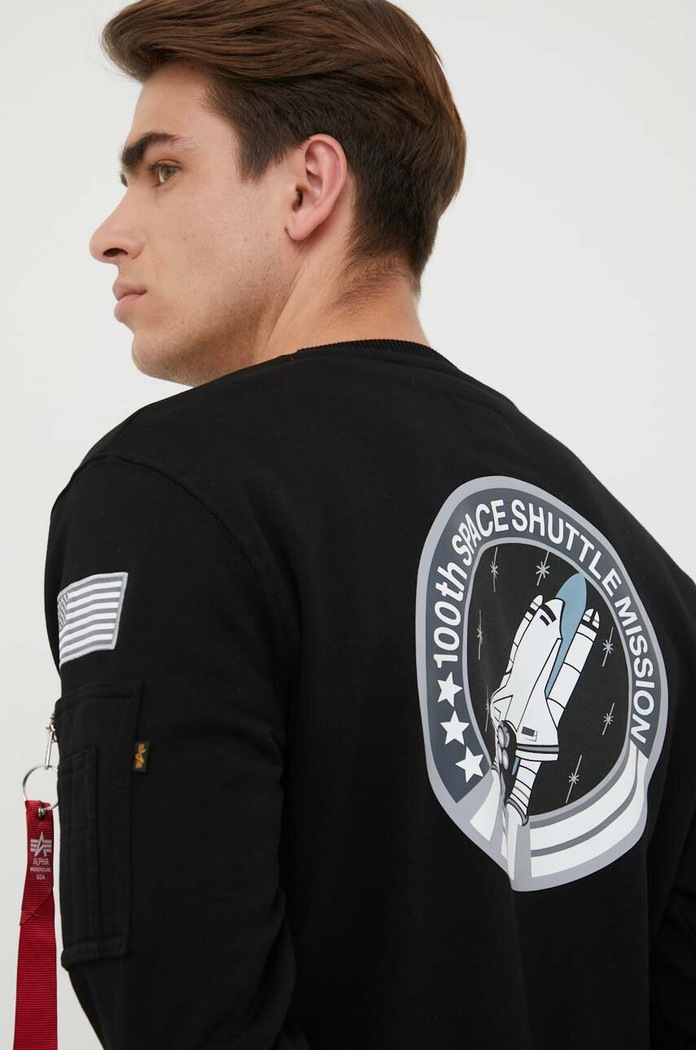 Îmbrăcăminte Alpha Industries Bluză Space Shuttle Sweater 178307.03 negru