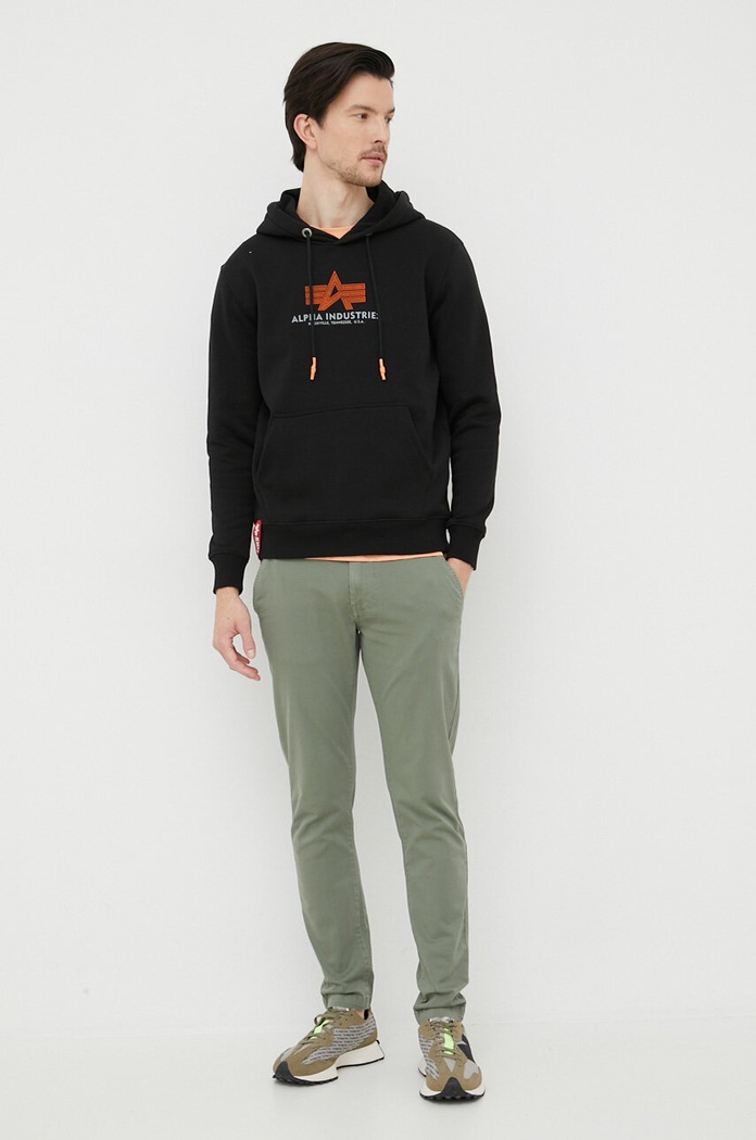 Alpha Industries bluza 178312RB.03 czarny SS23