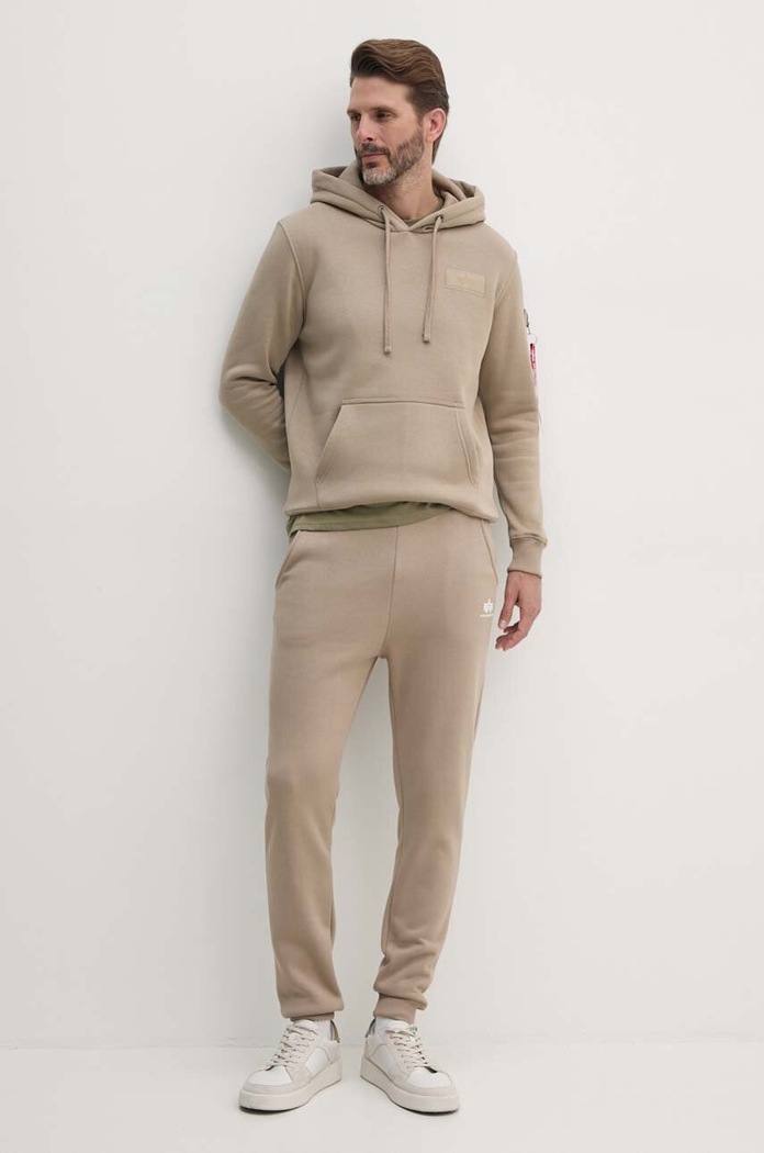 Alpha Industries bluza Backprint 178318 beżowy SS26
