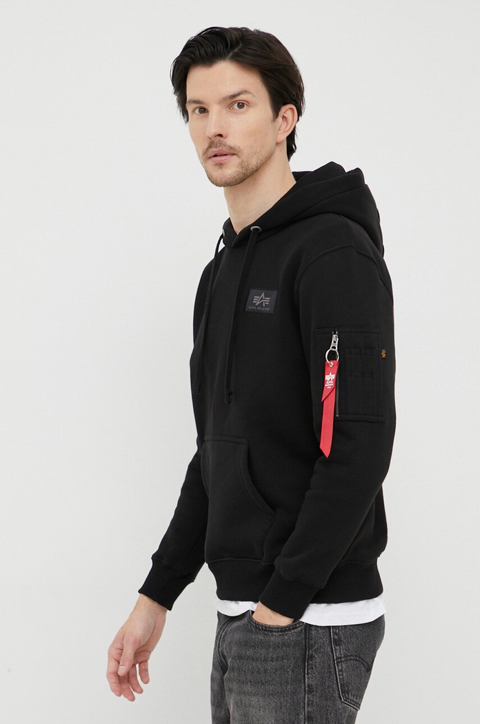Odzież Alpha Industries bluza Backprint 178318 czarny