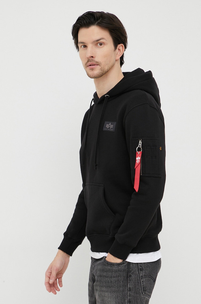 Odzież Alpha Industries bluza Backprint 178318 czarny