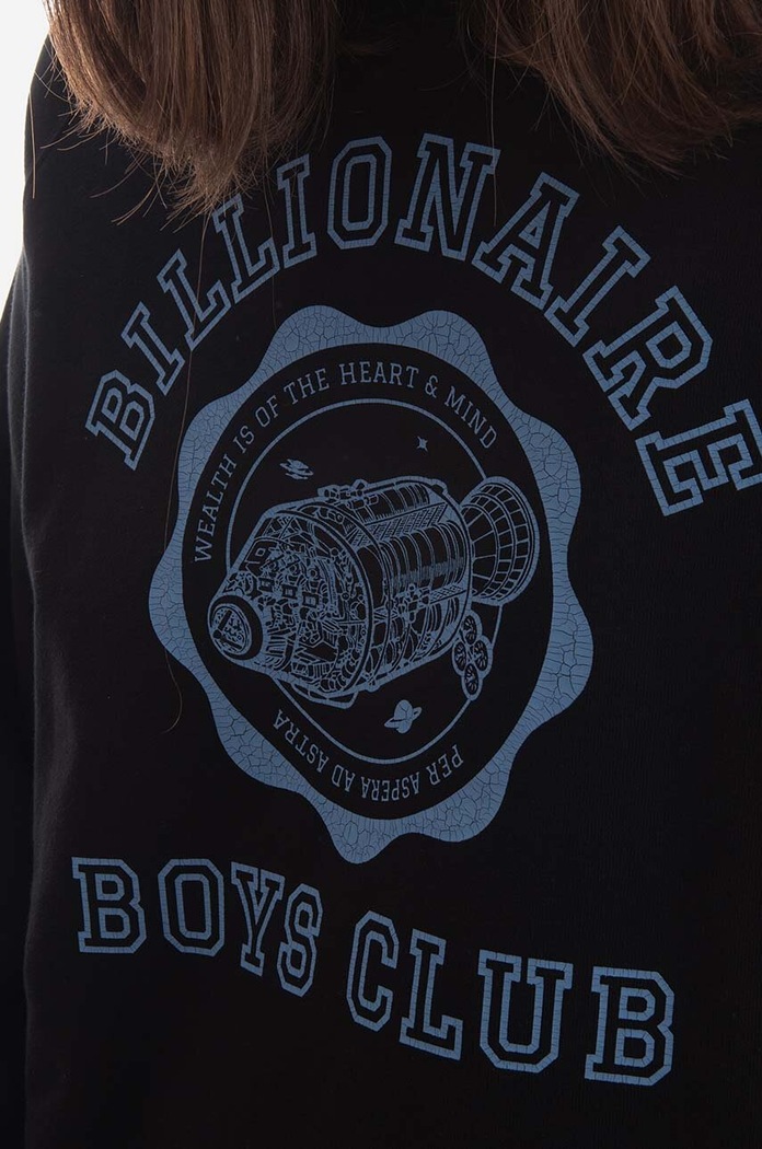 Βαμβακερή μπλούζα Billionaire Boys Club B22423 μαύρο