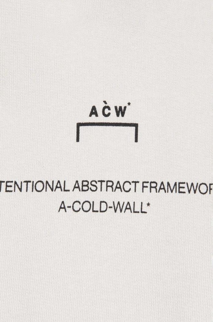 Bavlněná mikina A-COLD-WALL* Brutalist Hoodie šedá ACWMW094