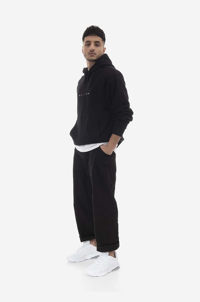 STAMPD cotton sweatshirt SLA.M3202HD black SS23