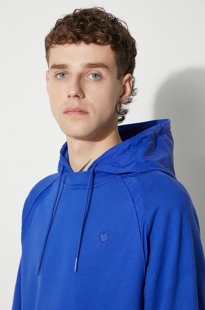 adidas Originals cotton sweatshirt blue HR5456