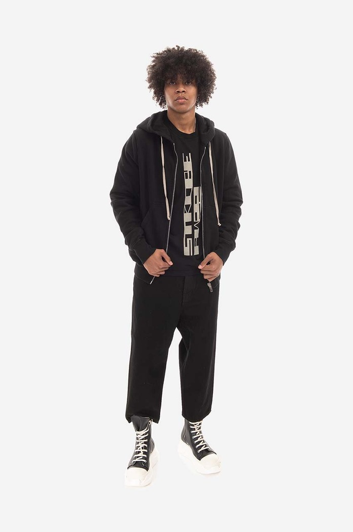 Rick Owens cotton sweatshirt DU02B4276.FEP1 black SS23