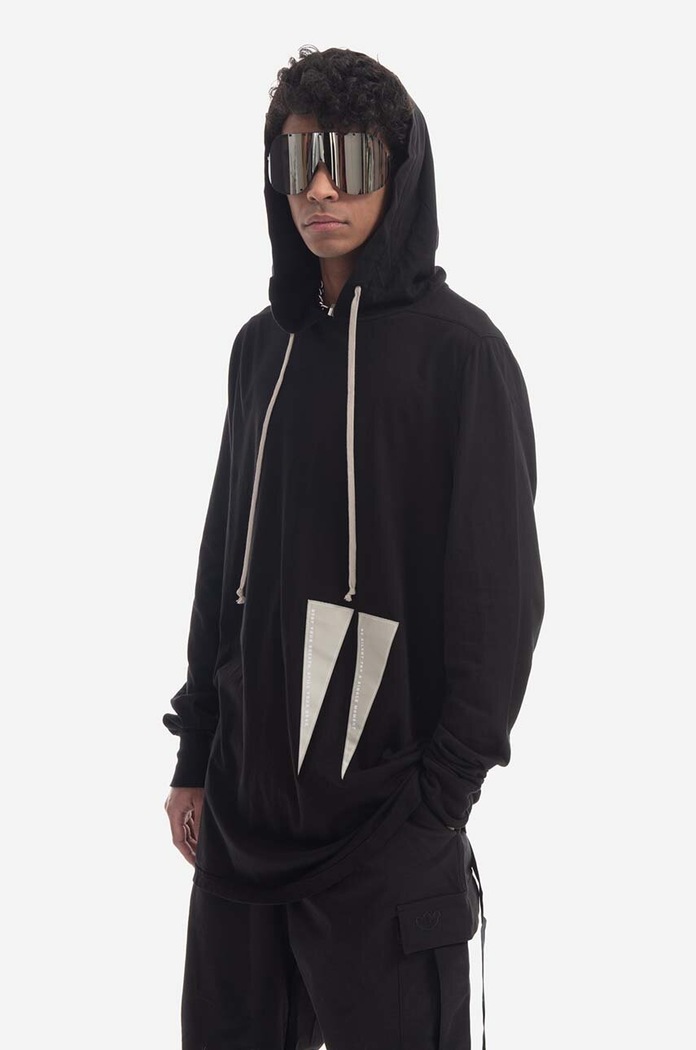 Rick Owens cotton sweatshirt Pullover Hoodie DU01C6285.RNEH1.