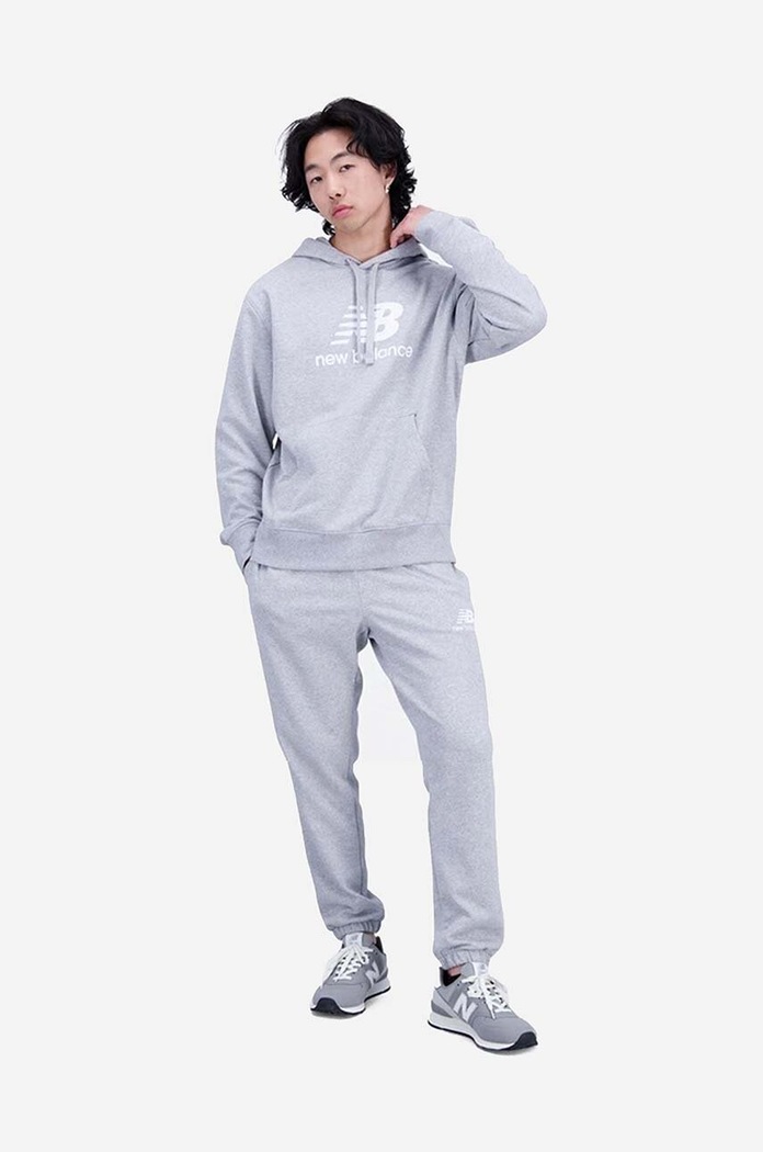 New Balance bluza MT31537AG szary