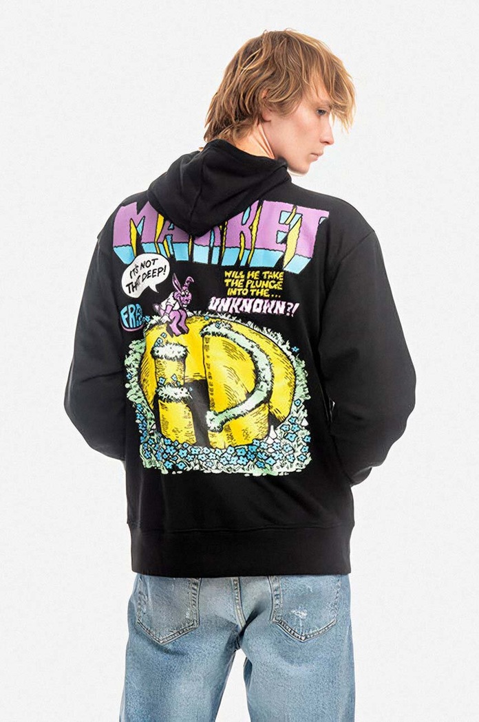 Clothing Market cotton sweatshirt 397000381 black