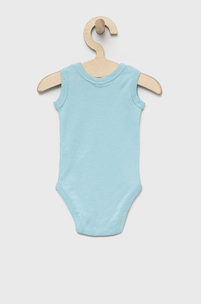 United Colors of Benetton body bawełniane niemowlęce 2-pack 3GI70B00G.W.SEASONAL niebieski