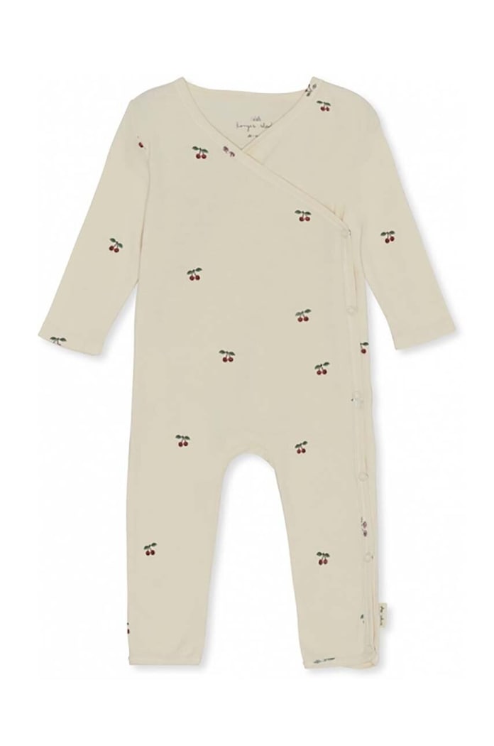 Konges Sløjd body din bumbac pentru bebeluși NEWBORN ONESIE GOTS KS3556 roz AA00
