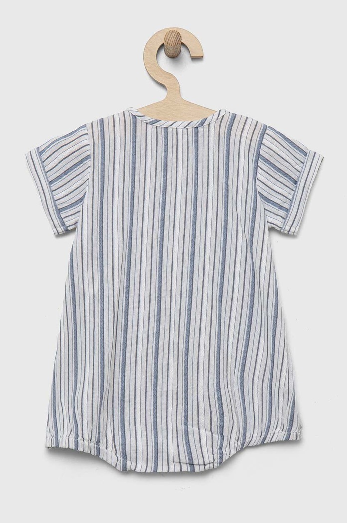 Βρεφικά βαμβακερά φορμάκια United Colors of Benetton 48GDAT00L.W.SEASONAL μπλε SS23