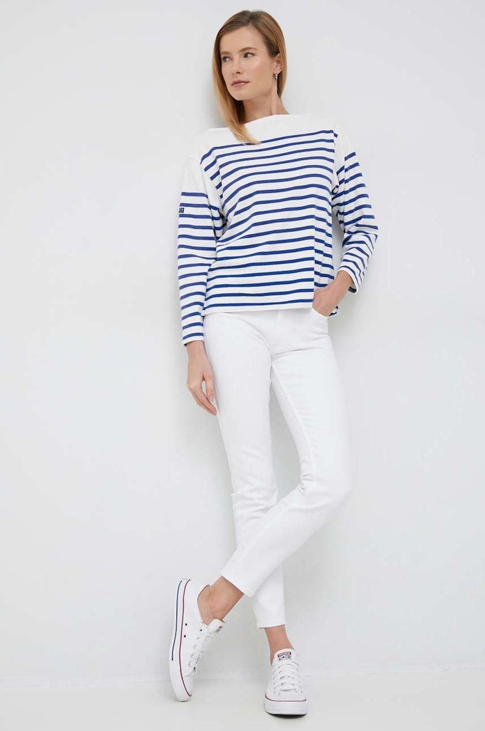 Βαμβακερή μπλούζα με μακριά μανίκια Polo Ralph Lauren 211891523 μπλε AW25