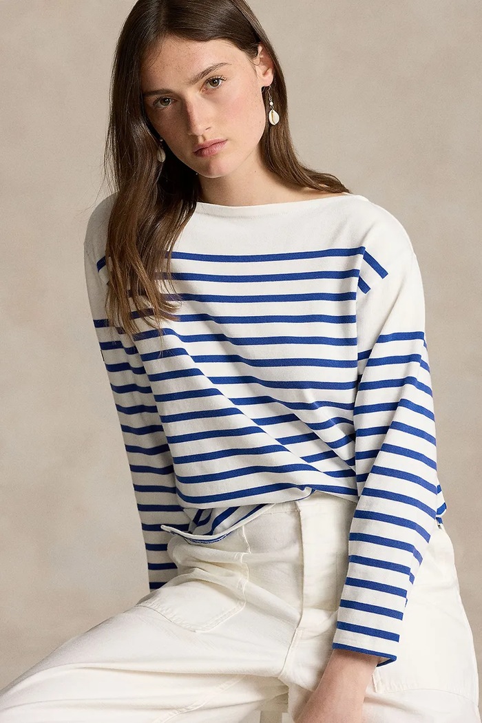 Polo Ralph Lauren longsleeve din bumbac 211891523 albastru