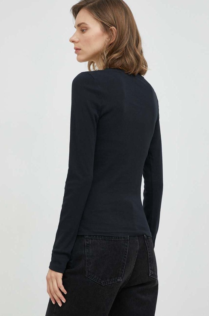 Oblačila Bombažna majica z dolgimi rokavi Levi's A4891.0000 črna