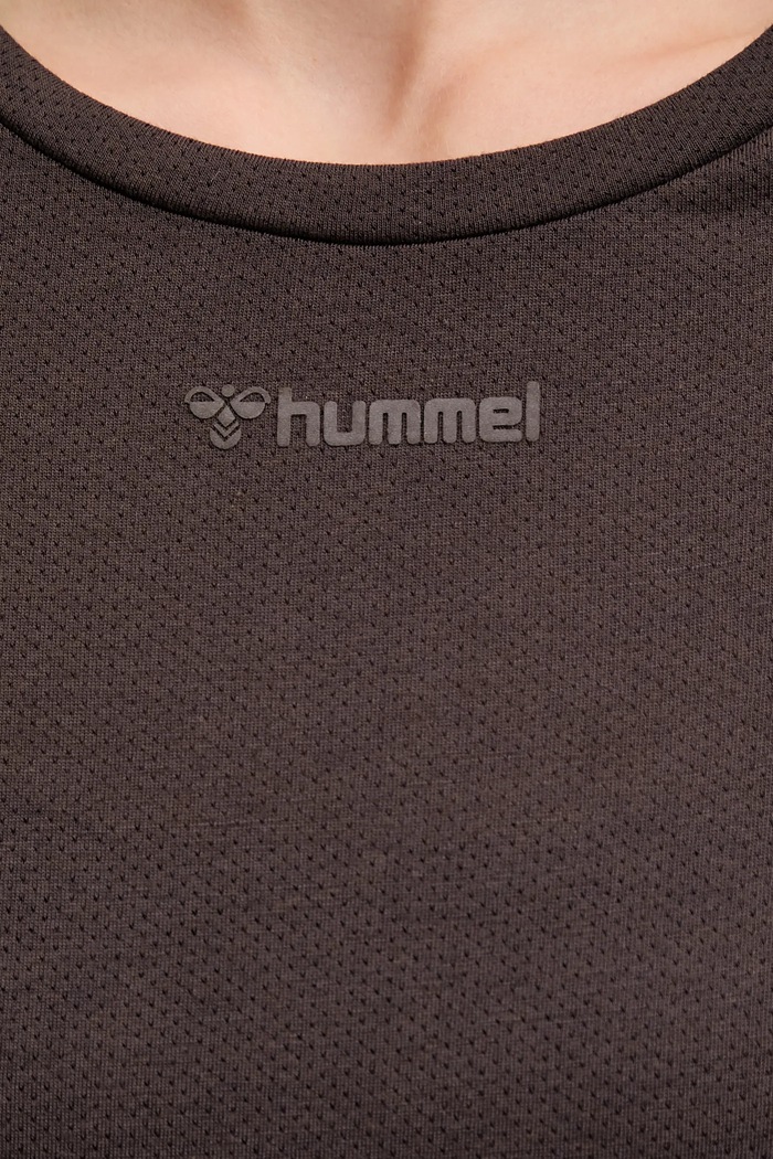 Tréningové tričko s dlhým rukávom Hummel Vanja 214244 hnedá