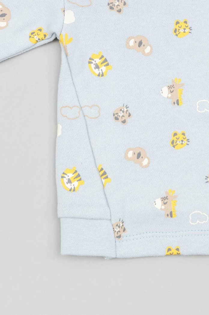 Majica dugih rukava za bebe zippy ZNBAP0202.23001 plava