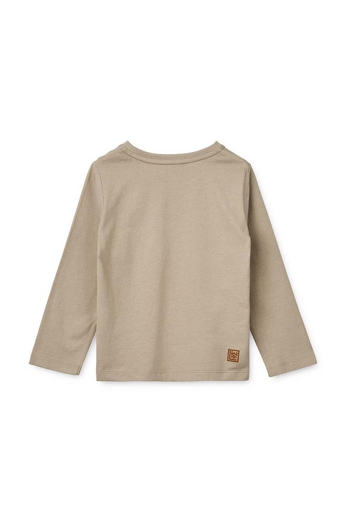 Băieți Liewood longsleeve din bumbac pentru copii LW15384 gri