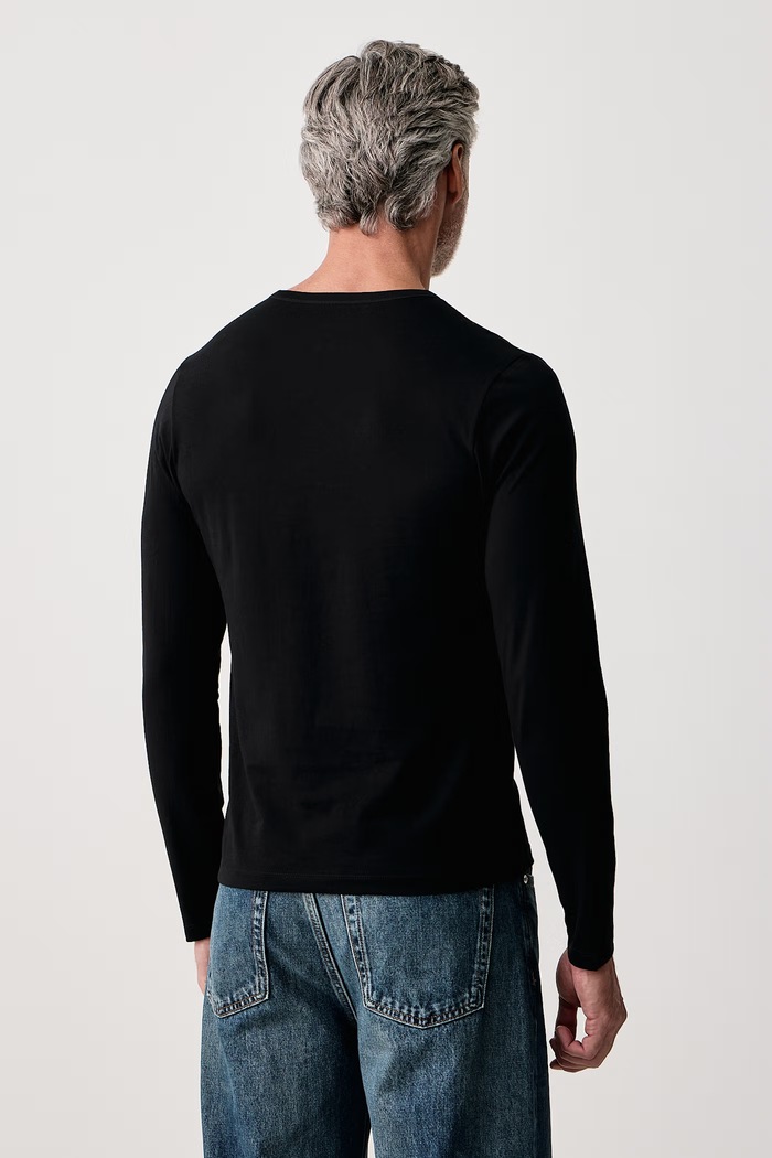 Tričko s dlhým rukávom pánske bavlnené LSShirtRN 3P Classic 3-pak BOSS 50492321 hnedá