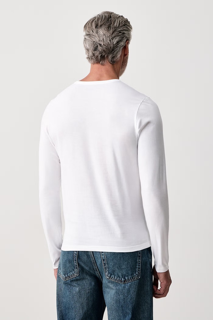Tričko s dlhým rukávom pánske bavlnené LSShirtRN 3P Classic 3-pak BOSS hnedá 50492321