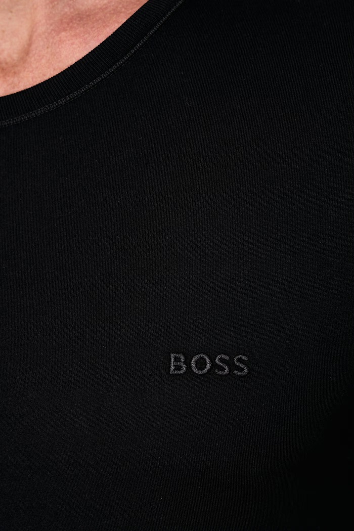 BOSS Tričko s dlhým rukávom pánske bavlnené LSShirtRN 3P Classic 3-pak 50492321