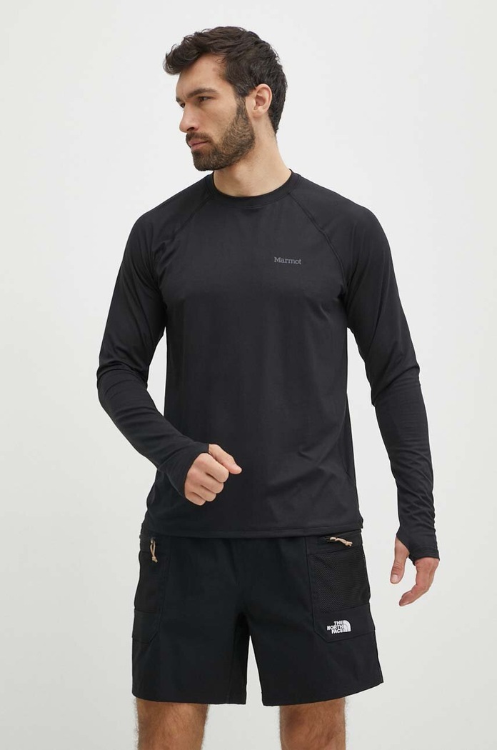 Sportska majica dugih rukava Marmot Windridge M14153 crna SS24