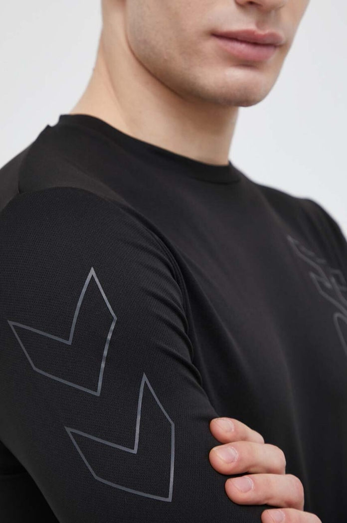 Tréninkové tričko s dlouhým rukávem Hummel hmlTE TOPAZ T-SHIRT 213476 černá