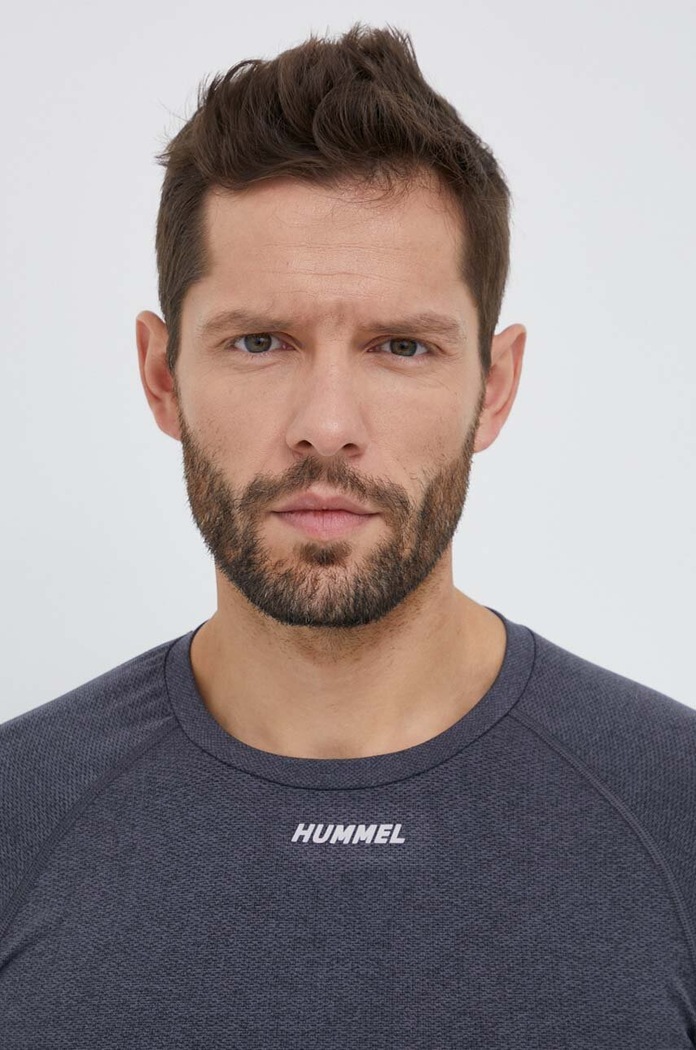 Tréninkové tričko s dlouhým rukávem Hummel Mike 213759 šedá
