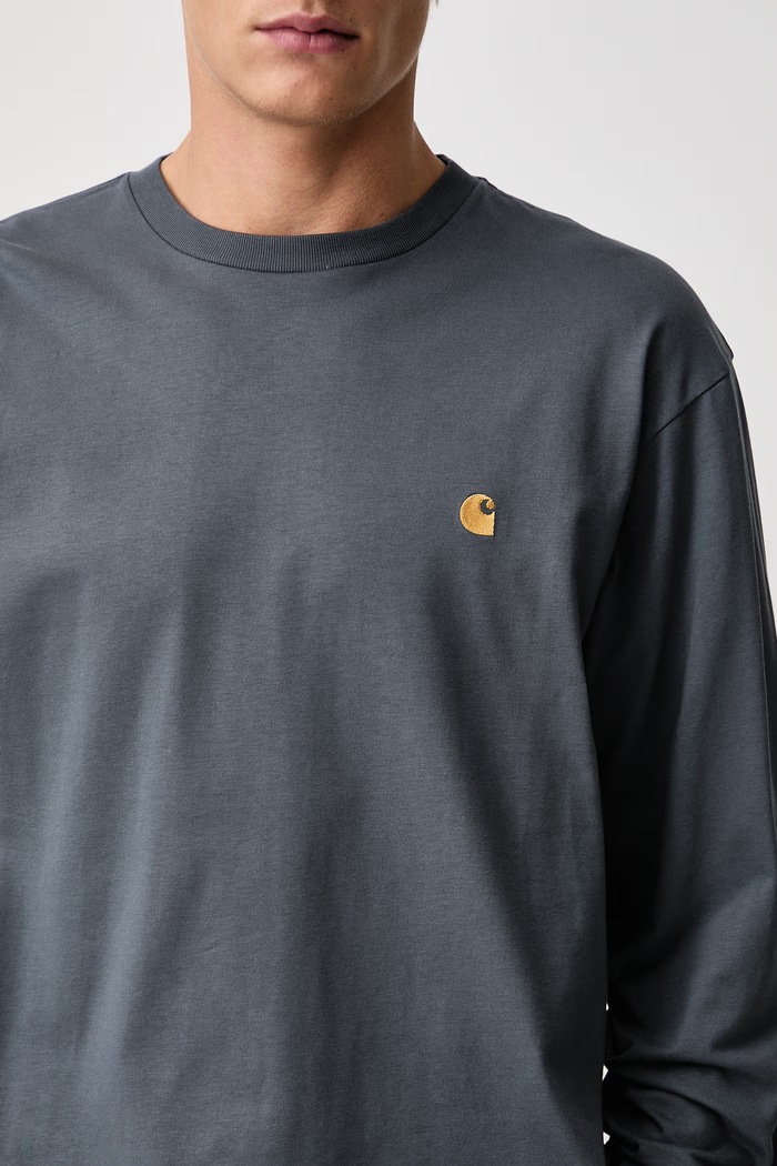 Carhartt WIP Carhartt WIP L/S Chase T-Shirt I026392 PHOENIX/GOLD longsleeve męski bawełniany I026392